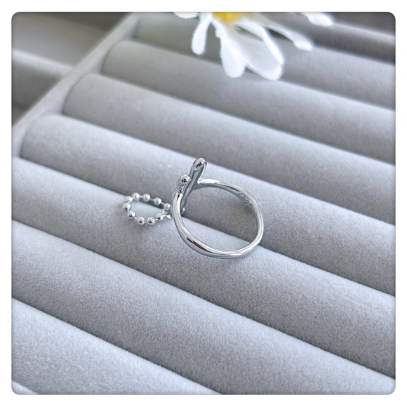 ✨NEW LAUNCH✨S925 Stamped silver special style gorgeous adjustable ring forwomen - Picture 4 of 6